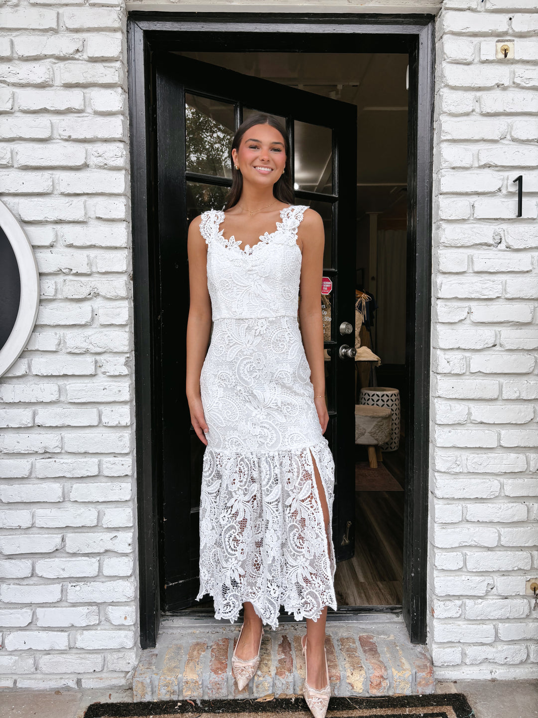 knee length dresses for ladies Marie Midi Dress - Brunette main image 0